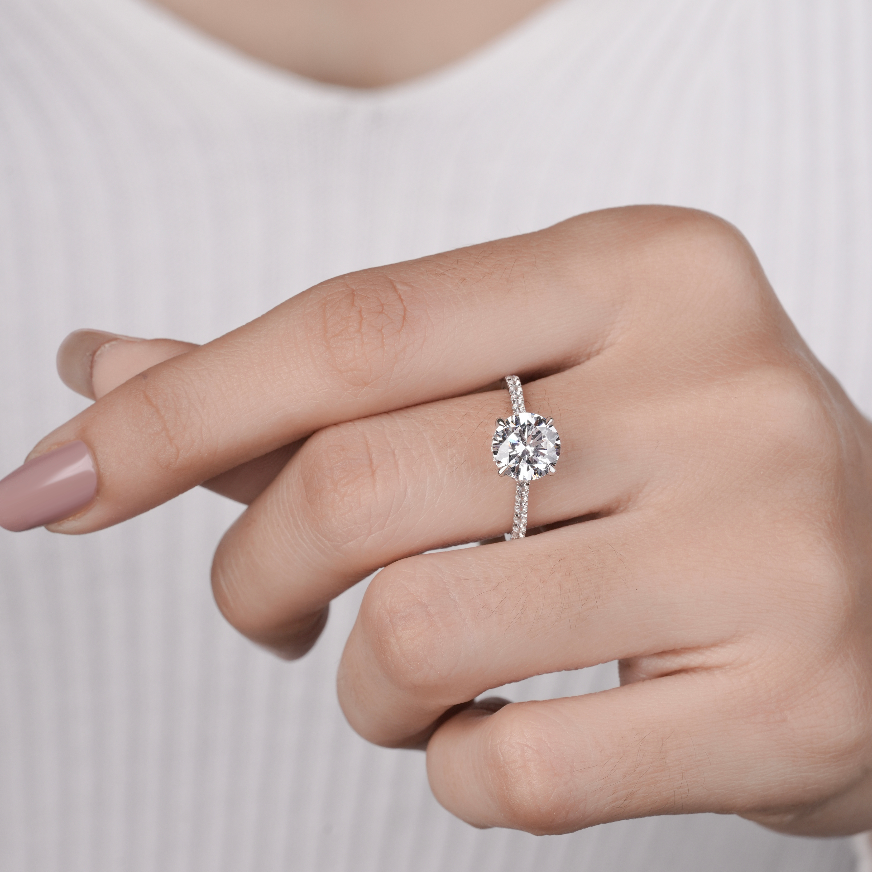 Find Your Perfect Halo Diamond Engagement Band Ring