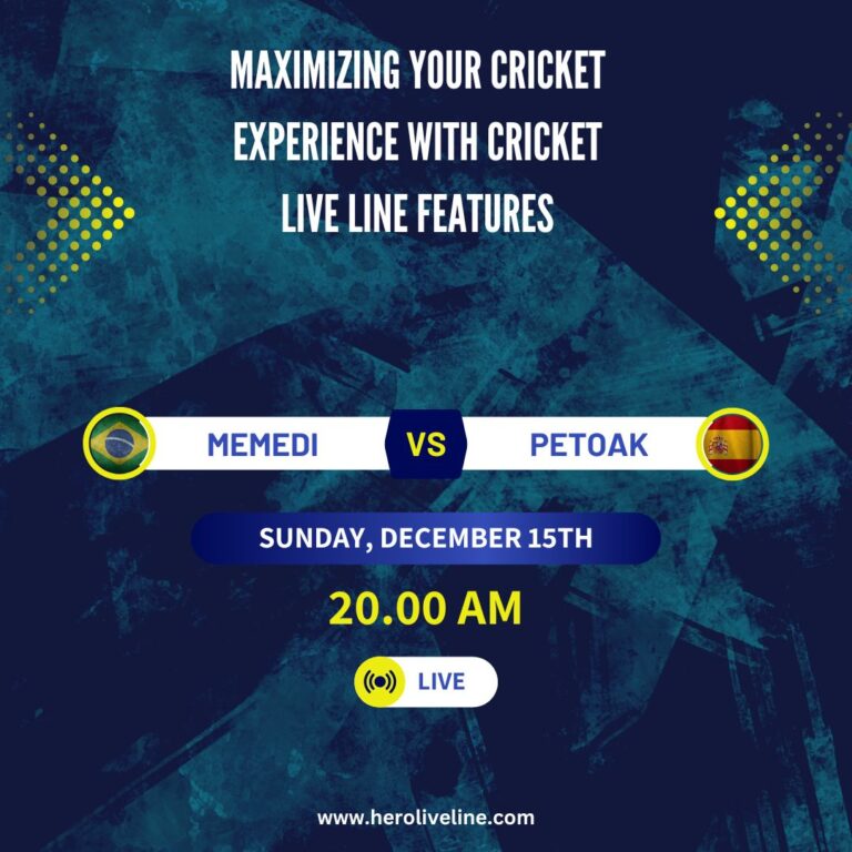 Maximizing Your Cricket Experience with Cricket Live Line Features