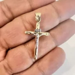 14K Real Gold Cross Pendant