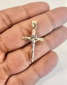 14K Real Gold Cross Pendant