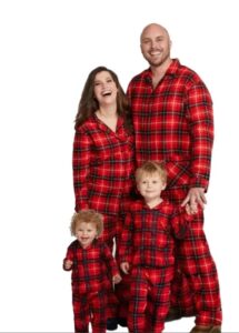 family matching Christmas pajamas