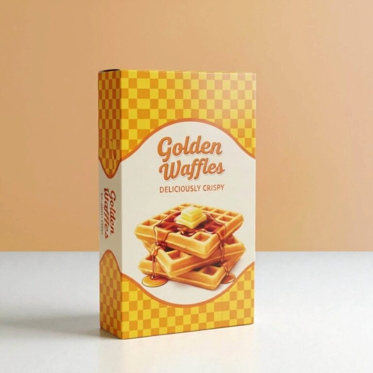 Custom waffle boxes for packaging fresh, crispy waffles with attractive and durable design