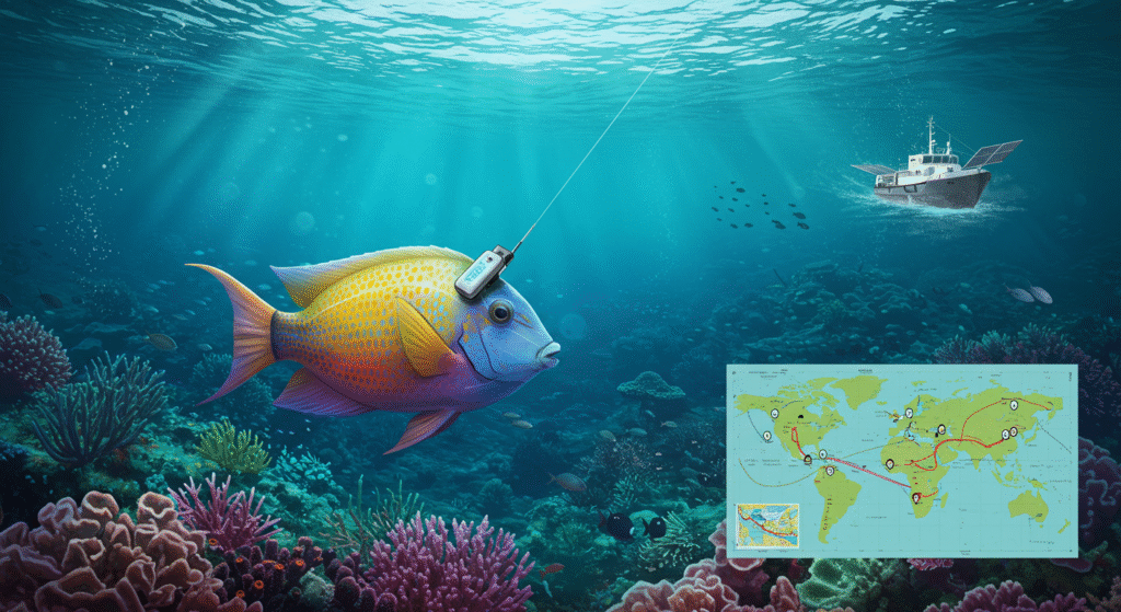 Fish Tags & Real-Time Tracking: Eavesdropping on Underwater Journeys