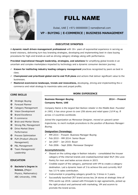 Which CV Format Is Best in Dubai?