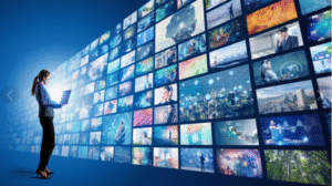 Americans streaming movies and live TV on multiple devices through ifvod tv and IPTV, showing the rise of online channels in the USA.