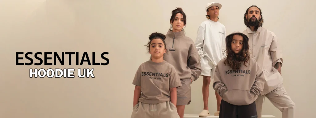 Expanding Fear of God Essentials Hoodie with British Tradition