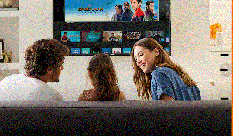 Modern home entertainment setup featuring streaming services, Ifvod TV, and IPTV in the USA.