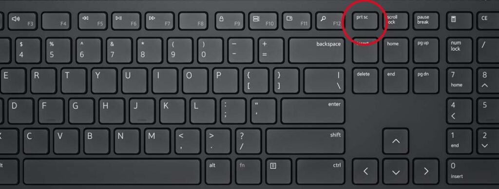 how to screenshot on dell laptop