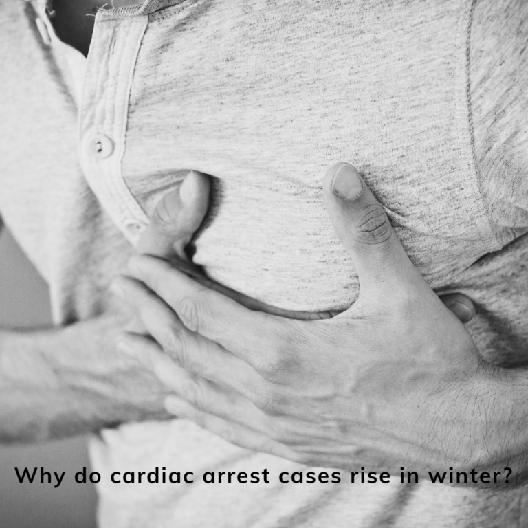 Why do cardiac arrest cases rise in winter