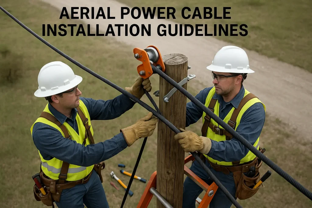 aerial power cable