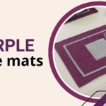 purple table mats