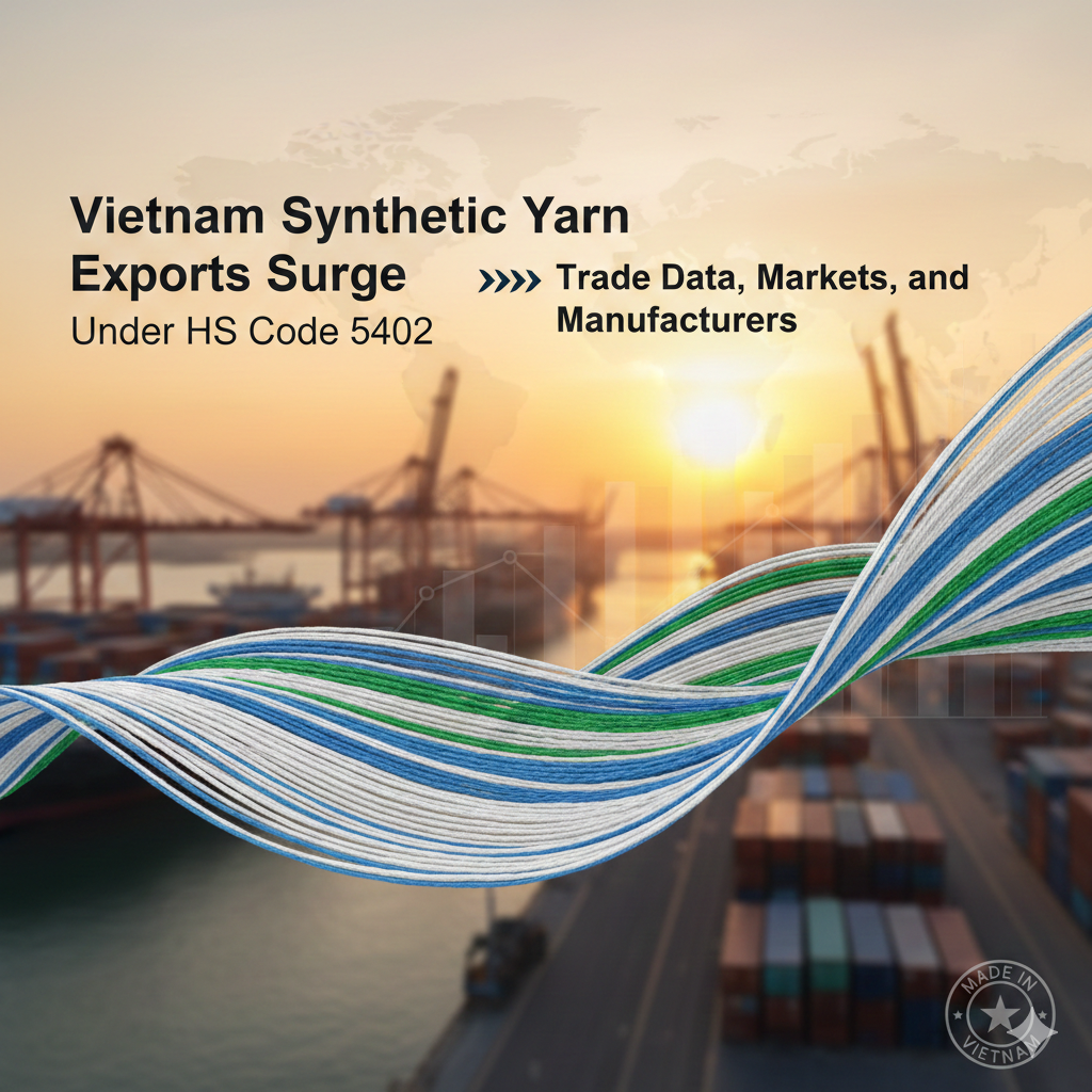 Vietnam Synthetic Yarn Exports Surge Under HS Code 5402: Trade Data, Markets, and Manufacturers