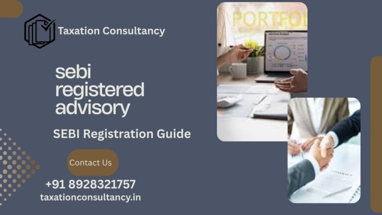 sebi registered advisory