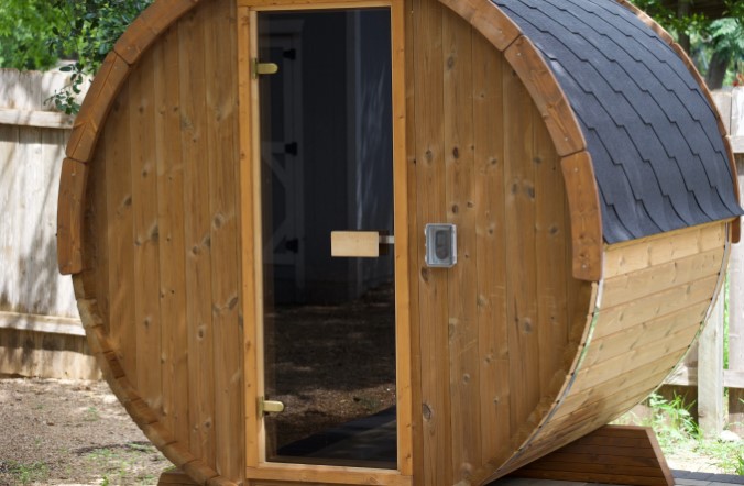 barrel sauna