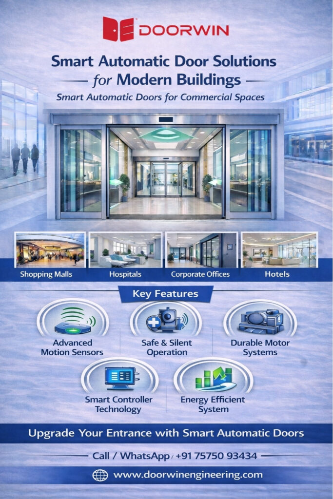 Automatic Doors Manufacturer and Supplier in India Doorwin Engineering