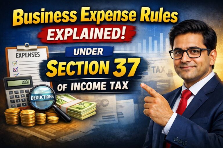 Business Expense Rules Explained Under Section 37 of Income Tax