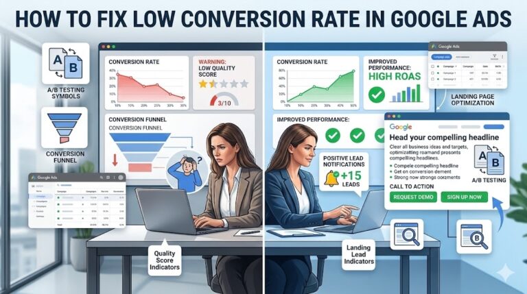 How to Fix Low Conversion Rate in Google Ads