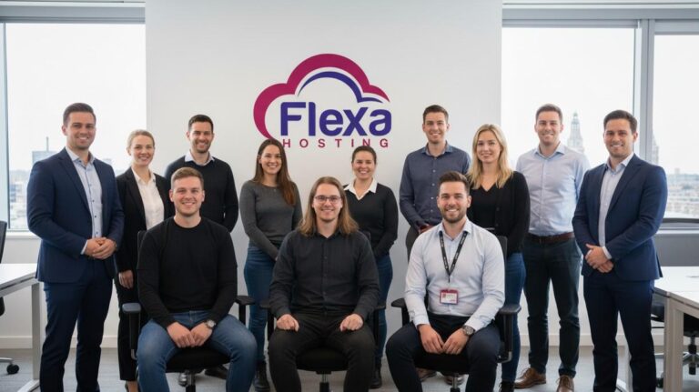 Kantoor-team-flexa-hosting-goedkope-webhosting-NL-BE