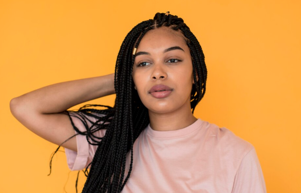 synthetic braided wig for beginners UK