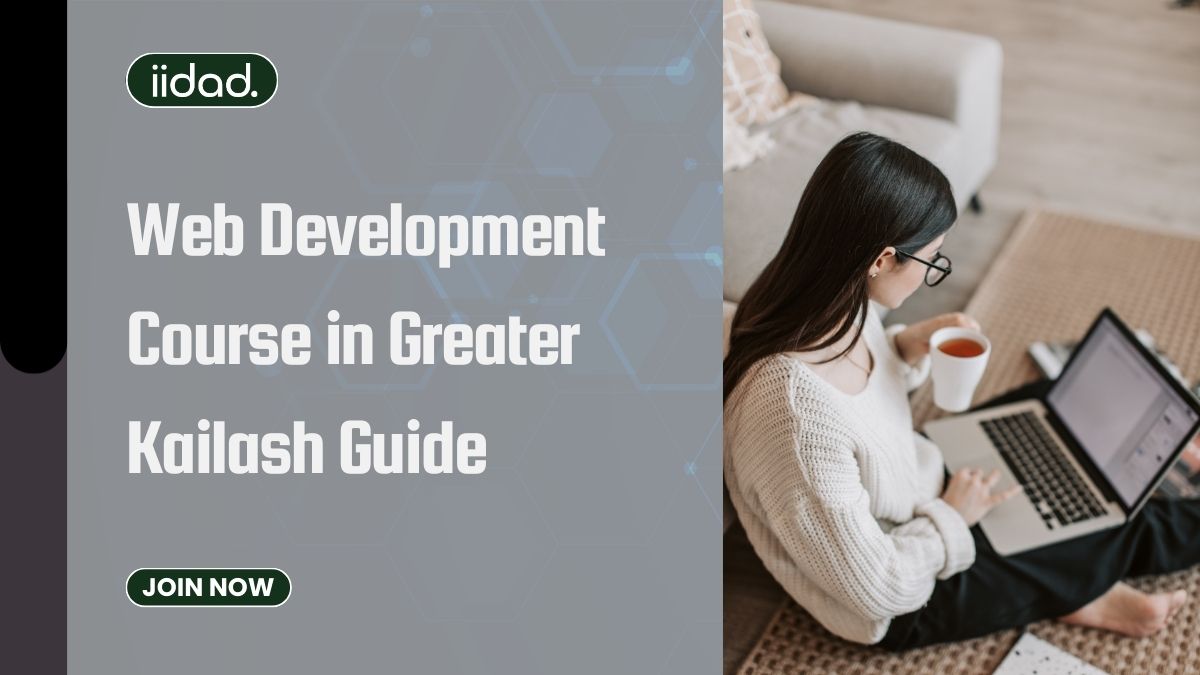 student learning Web Development Course in Greater Kailash on laptop