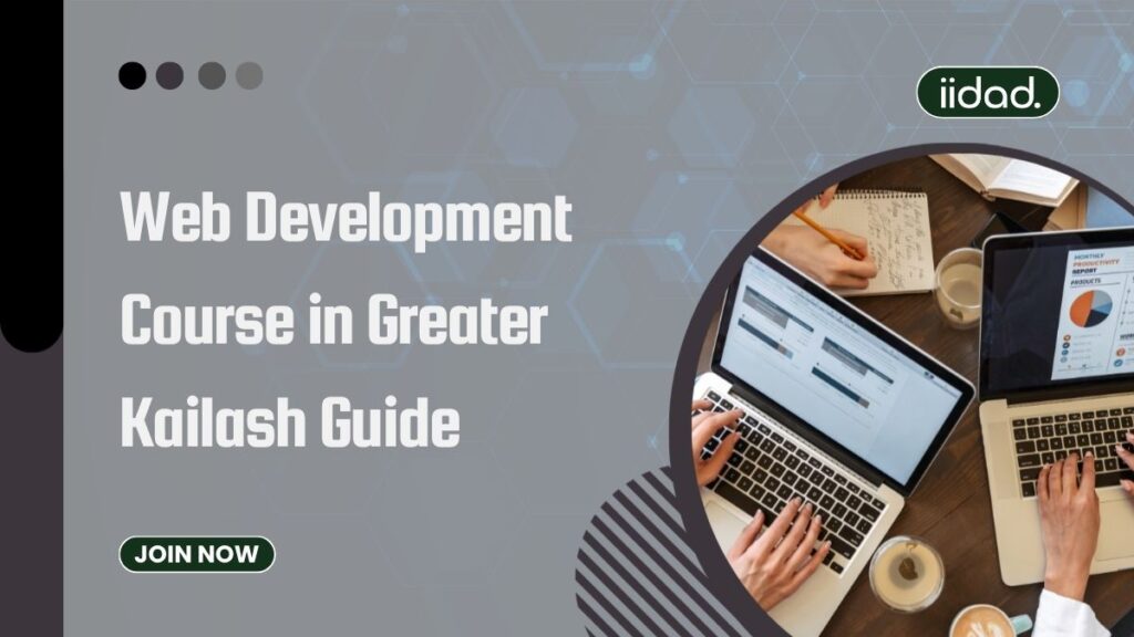 student learning Web Development Course in Greater Kailash on laptop