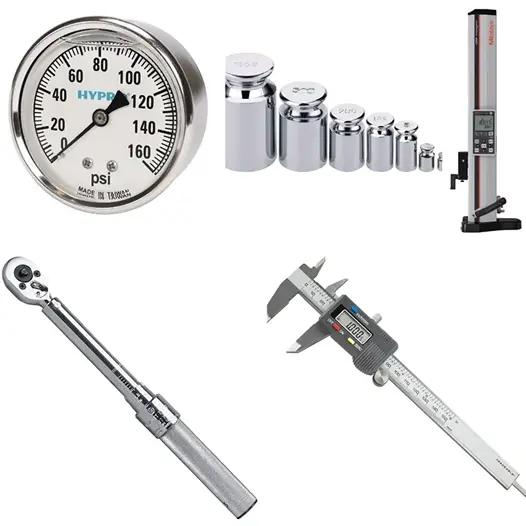 Industrial measurement equipment for calibration