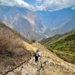 a person in the Choquequirao trek wearing trekking gear