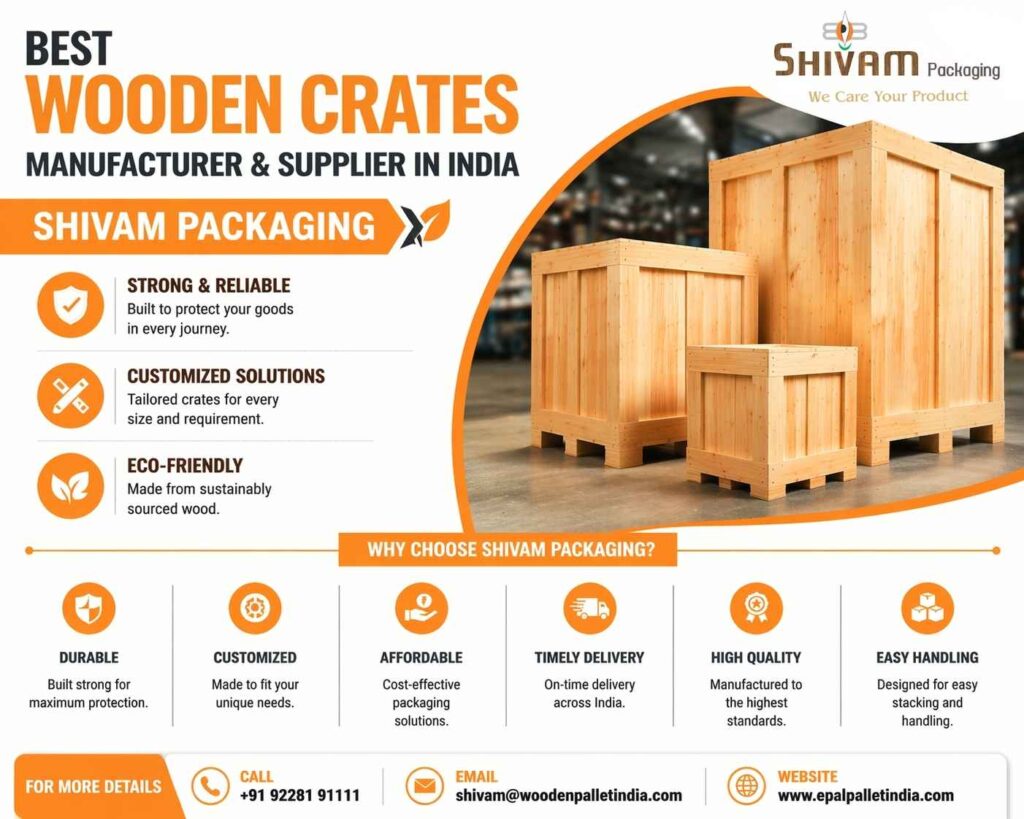 Best Wooden Crates Manufacturer and Supplier in India - Shivam Packaging