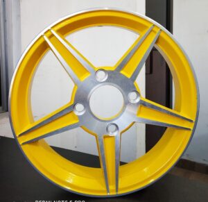 Lightweight E Rickshaw alloy wheel rim for better efficiency