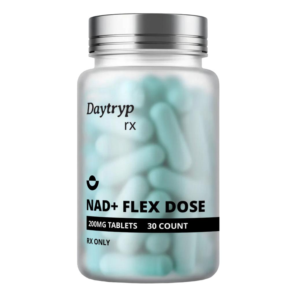 A bottle of NAD tablets