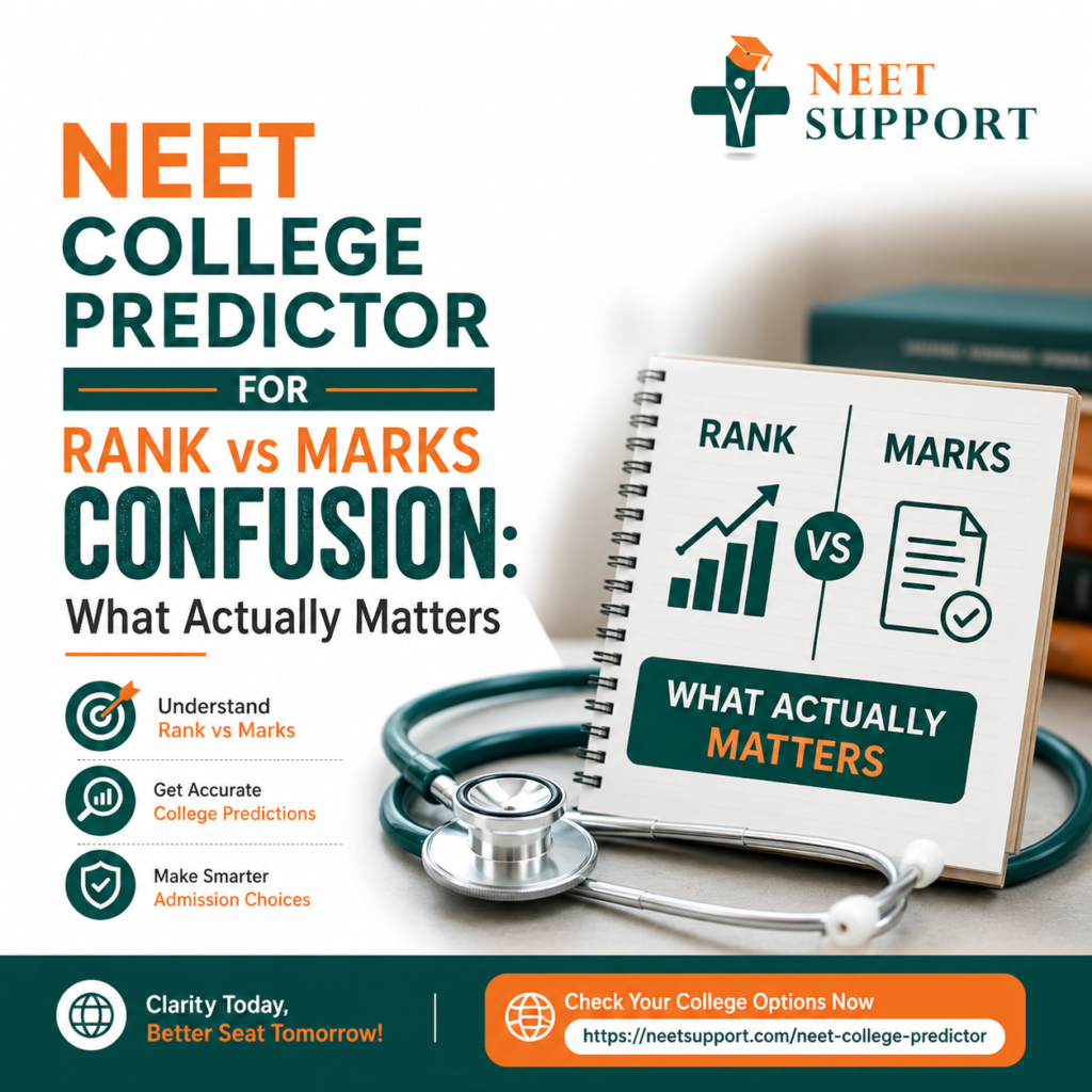 NEET College Predictor for Rank vs Marks Confusion What Actually Matters