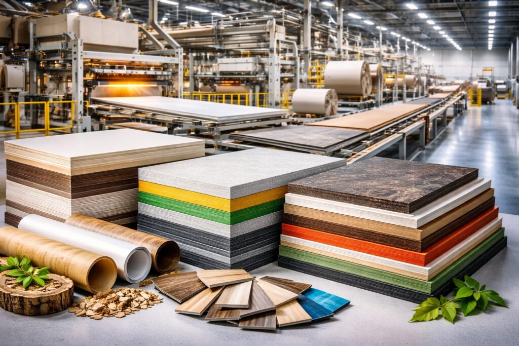 High-Pressure Laminate (HPL) Manufacturing Plant