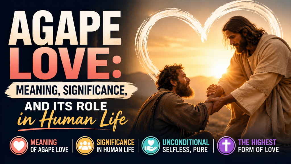 Agape Love: Meaning, Significance, and Its Role in Human Life