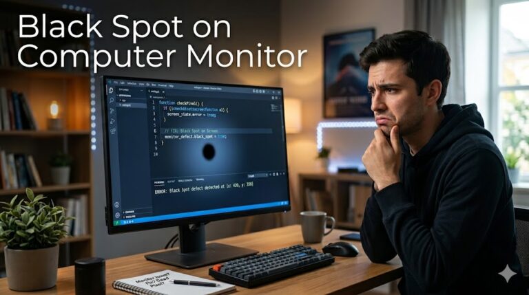 Black Spot on Computer Monitor