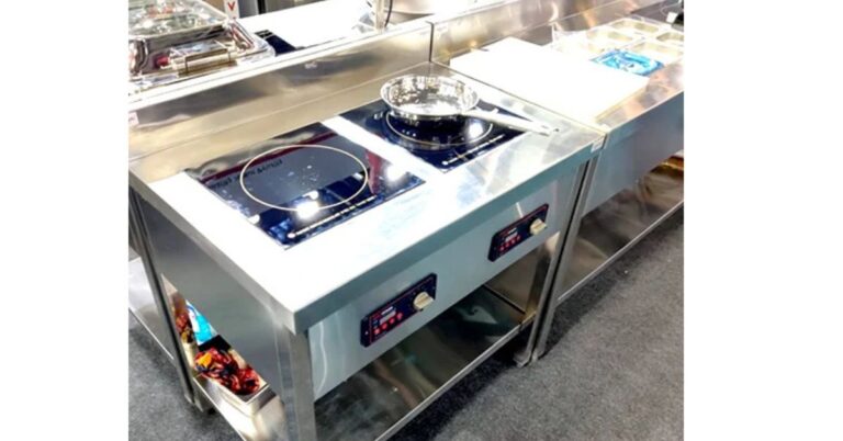 Mish Horeca Services commercial kitchen setup by Commercial Kitchen Manufacturers with efficient layout and stainless steel equipment.