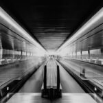 Onyx escalator handrails