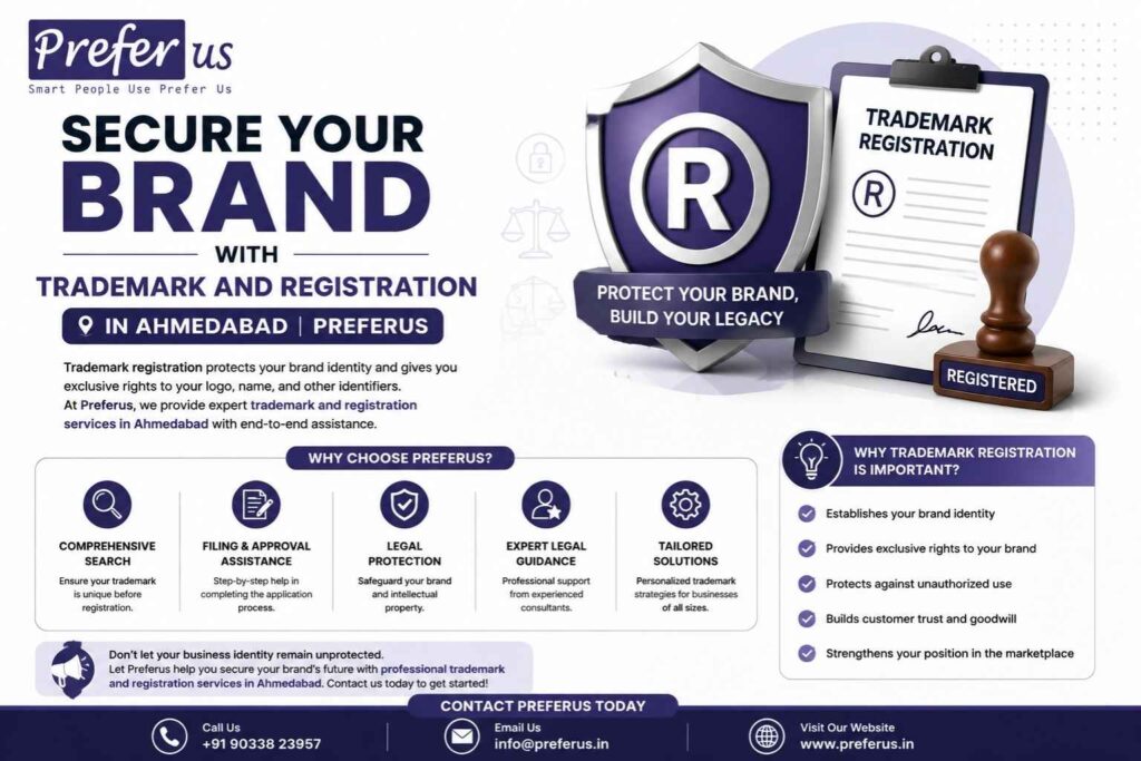Secure Your Brand with Trademark and Registration in Ahmedabad Preferus