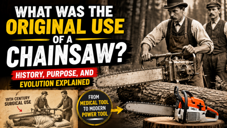 What was the original use of a chainsaw: History, Purpose, and Evolution Explained