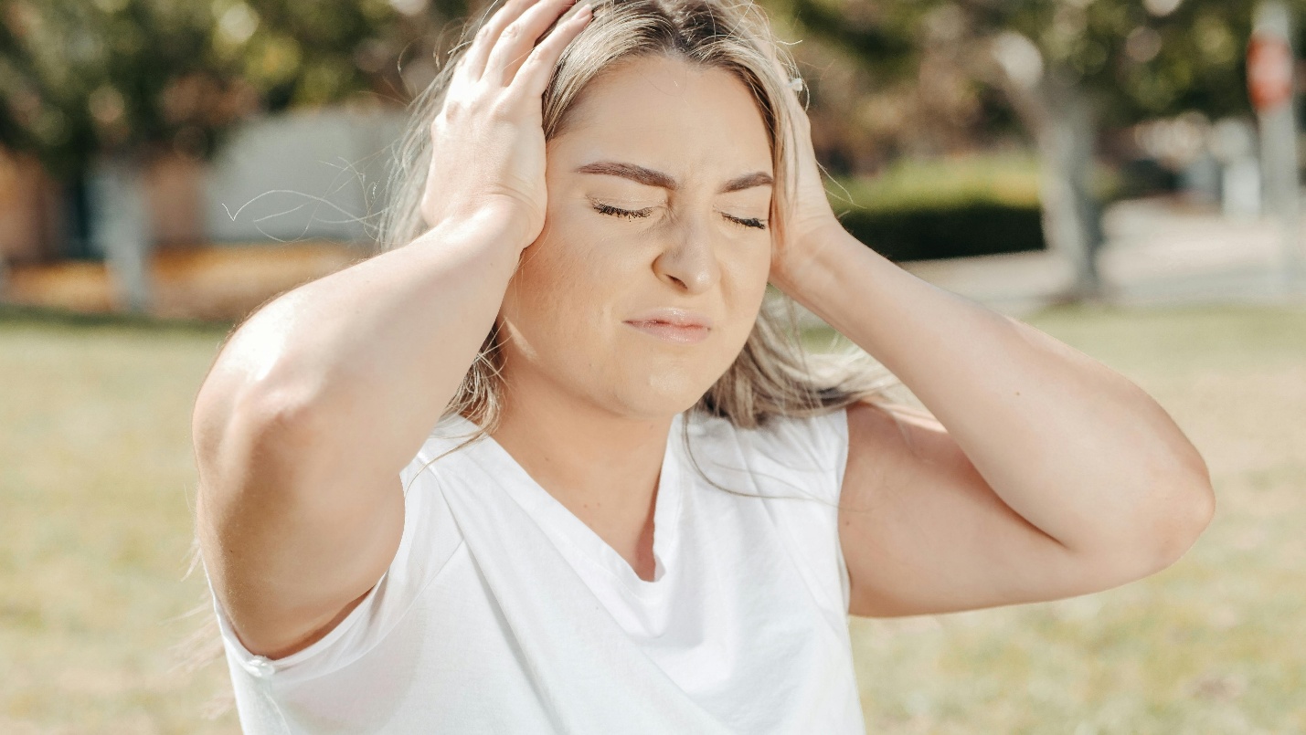 A person having headache 