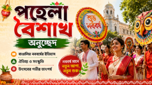পহেলা বৈশাখ অনুচ্ছেদ: বাঙালির নববর্ষের ইতিহাস, ঐতিহ্য ও উৎসবের গভীর তাৎপর্য