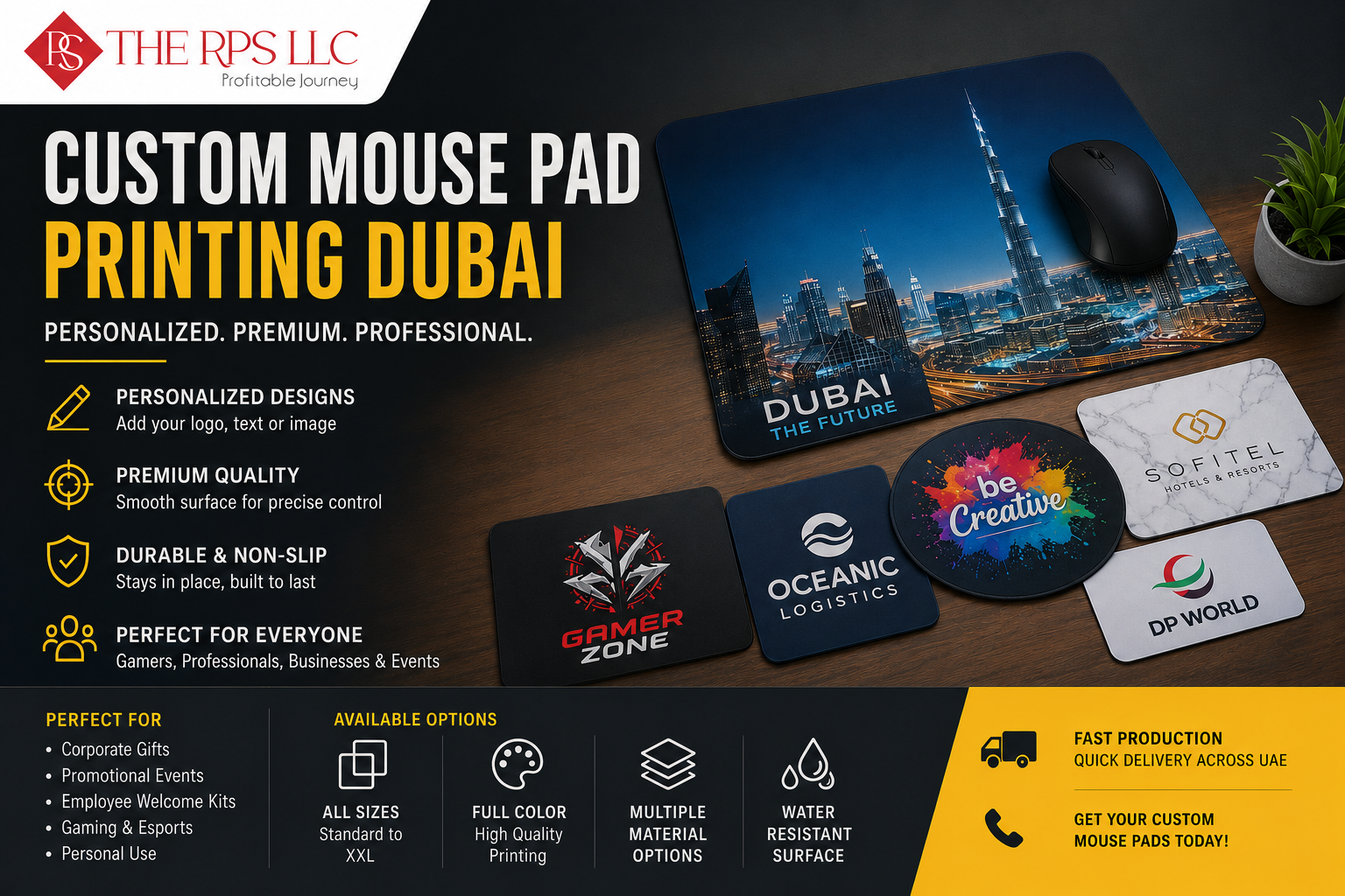 custom mouse pad in dubai