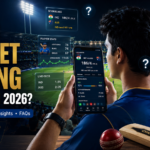 Cricket betting guide 2026 featuring live cricket scores, digital dashboard, and cricket stadium background