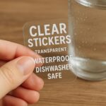 Permanent stickers for glass