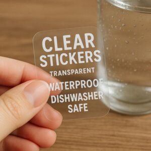 Permanent stickers for glass