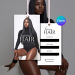 Custom hair serum hang tags wholesale