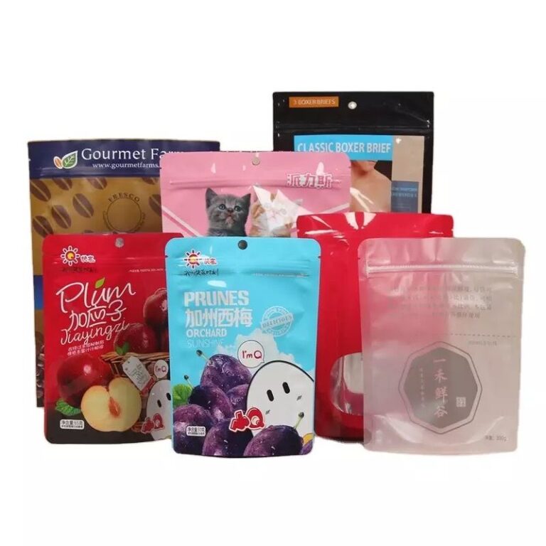 Custom stand up pouches for food