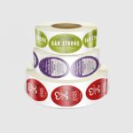 custom oval roll labels