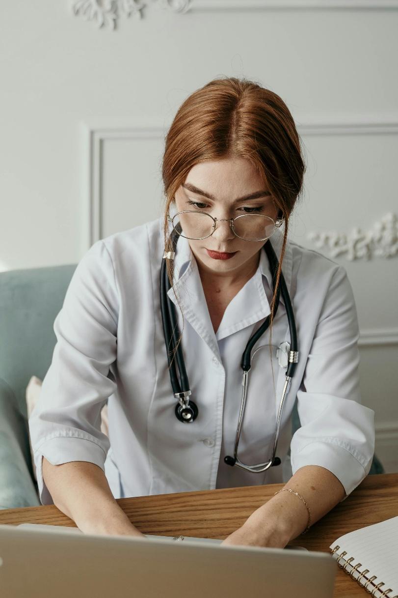 A telehealth doctor