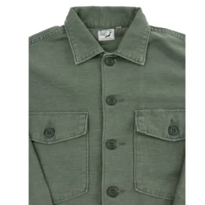 Pocket-Fatigue-Shirt-Reverse-Sateen-Dark-Olive-Stone-Zoom