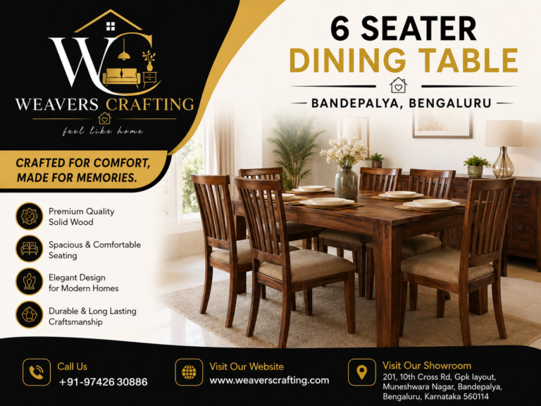 6 Seater Dining Table in Bandepalya